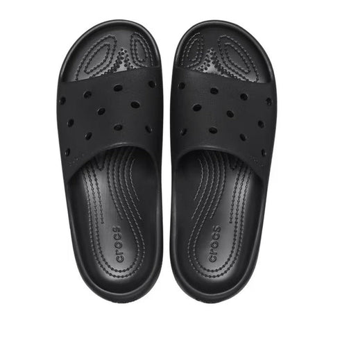 Crocs Classic Slide V2 Black - Adult - Clearance Not Returnable